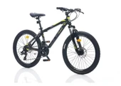 CORELLİ FELİX 2.2 ERKEK DAĞ BİSİKLETİ 310H MD 24 JANT 24 VİTES SİYAH SARI GRİ thumbnail 1