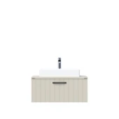D10 Next Lavabo Dolabı Tezgah Üstü 1 Çekmeceli 80 cm Dafne Lake - 1