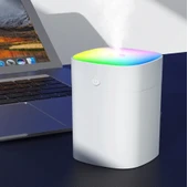 QASUL RGB Işık  Hava Nemlendirici Buhar Makinesi Oda Kokusu Araba Kokusu - 6