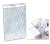 Balonlu Patpat Torba, Bantlı Baloncuklu Torba 10Cm x 15Cm + 5Cm (50 Adet) thumbnail 1