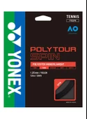 Yonex Poly Tour Spin 1.25 / 12M Tenis Kordaj - Siyah - 1