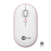 Lenovo Lecoo WS212 Kablosuz Mouse Beyaz & Pembe - 1