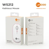 Lenovo Lecoo WS212 Kablosuz Mouse Beyaz & Pembe - 4