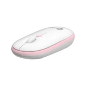 Lenovo Lecoo WS212 Kablosuz Mouse Beyaz & Pembe - 2