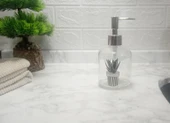 CAM SIVI SABUNLUK,KAKTÜS 1 DESEN 300ML BANYO SETİ 7,6X15,5CM thumbnail 2
