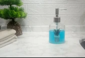 CAM SIVI SABUNLUK,KAKTÜS 1 DESEN 300ML BANYO SETİ 7,6X15,5CM thumbnail 1