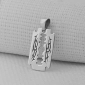 Jilet 925 Ayar Gümüş Kolye Ucu thumbnail 1