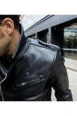 NYC GİYİM TEKSTİL Dana Derisi kalın biker mont motorcu - 6