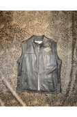 NYC GİYİM TEKSTİL Hakiki deri Erkek yelek regular-fit model motorcu tarzı eskitme - 2