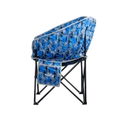 Argeus Balcony Comfort Katlanabilir Kamp Sandalyesi Mavi Kamuflaj thumbnail 2