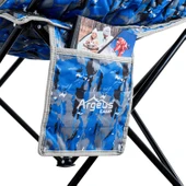 Argeus Balcony Comfort Katlanabilir Kamp Sandalyesi Mavi Kamuflaj thumbnail 6