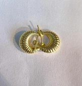 14 AYAR ALTIN MİDYE KÜPE thumbnail 2