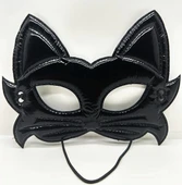 Siyah Renk Kumaş Malzemeden İmal Eva Kedi Maskesi 19x15 Cm - 1