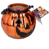 Cadılar bayramı cam kabak 15,5 x 14 cm - 1