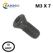 M3 X 7 TORX CİVATA KATER CİVATASI ORJİNAL CİVATA ( 10 ADET ) - 1