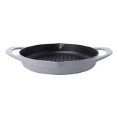 Pot Art, Çift Kulplu Izgara Tava, 30 Cm, Parlak Gri - 2