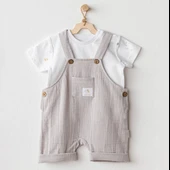 Erkek Bebek Salopet Müslin Takım AC25621 thumbnail 2