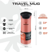MADMUGS Travel Mug Termos Bardak 0,47lt-Turuncu - 1