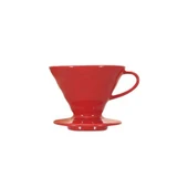 HARIO DRIPPER V60 02 CERAMIC KIRMIZI - 1