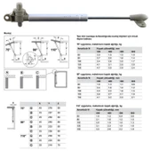Dolap Amortisörü Gazlı Piston Kapak Hidroliği Fren Frenli Ayarlanabilir (27 cm 100 NT) - 3