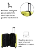 Kabin Boy %100 Polikarbon Valiz Sarı 1811 thumbnail 4