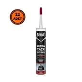 12 Adet Selsil Ultra Tack Montaj Yapıştırıcı Korniş Yapıştırıcısı 290 ml - 1