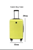 Kabin Boy %100 Polikarbon Valiz Sarı 1811 thumbnail 2