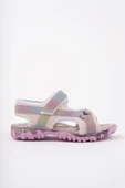 Muggo ELON Cırtlı ve Simli Günlük Kız Çocuk Sandalet - 6