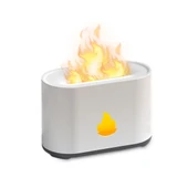 QASUL 3D Alev Görünümlü 7 Renk Led Işıklı Gece Lambası Hava Nemlendirici Alev Aroma Yayıcı - 1