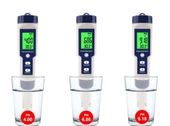 5in1 Dijital PH/TDS/EC/Tuzluluk/Sıcaklık Metre Işıklı Test Cihazı İletkenlik Kalem Model - 6