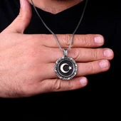 925 AYAR GÜMÜŞ AYYILDIZ MODEL KOLYE - 3
