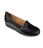 YAZKIŞ Kadın Siyah Büyük 41-42 Jel Rahat İç Tabanlı Anne Ayakkabısı thumbnail 1