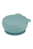 OiOi Kapaklı Silikon Kase Vakum Tabanlı | Aqua Green - 1