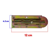 Mavzer Sürgü Kilit Ahşap Pvc Demir Kapı Pencere Sürgüsü Emniyet Kilidi Sürgülü No:12 Kilit 42x120 mm - 2
