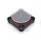 Güneş Enerjili Solar ve Pille Çalışan Eşya Sergileme için  360° Dönen Vitrin Stand Dönen Tabla - 4