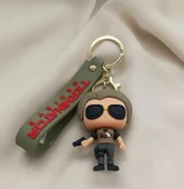 Terminator Silikon Anahtarlları Araba Çanta Süsü Anahtarlığı Dekorasyonu - 1