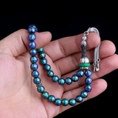 ZİRKON TAŞ GÜMÜŞ SET RENK DEĞİŞTİREN HİS TAŞI TESBİH thumbnail 3