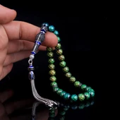 ZİRKON TAŞ GÜMÜŞ SET RENK DEĞİŞTİREN HİS TAŞI TESBİH thumbnail 2