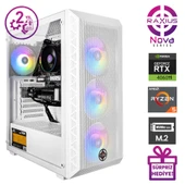 RaXius Nova G2 R5 4060Ti-75F013 Ryzen5 7500F 32GB 1TBSSD RTX4060Ti 8GB W11P Gaming Masaüstü Bilgisayar - 2