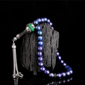 ZİRKON TAŞ GÜMÜŞ SET RENK DEĞİŞTİREN HİS TAŞI TESBİH thumbnail 1