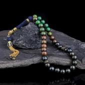 ZİRKON TAŞ GÜMÜŞ SET RENK DEĞİŞTİREN HİS TAŞI TESBİH thumbnail 1