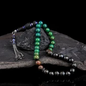 ZİRKON TAŞ GÜMÜŞ SET RENK DEĞİŞTİREN HİS TAŞI TESBİH thumbnail 1