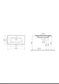 Vitra Metropole Infinit Etajerli Lavabo 100 CM Beyaz M58000018002 thumbnail 2