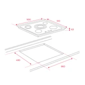 TR 951 90 cm Dokunmatik Kontrole Sahip Vitroceramic Ocak - 3