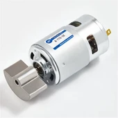 RS775 DC 12V Titreşim Motoru 8000rpm Elektrikli Masaj Koltuk Güzellik Makinesi Kurbağa Hayvan Yem Besleyici Yüksek Hız Tork Çift Bilyalı Rulman thumbnail 3