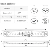 Sanel Parmak Led Sarı Universal - 3