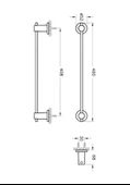 Vitra Ilia A44392 Uzun Havluluk Krom - 2