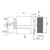 RS775 DC 12V Titreşim Motoru 8000rpm Elektrikli Masaj Koltuk Güzellik Makinesi Kurbağa Hayvan Yem Besleyici Yüksek Hız Tork Çift Bilyalı Rulman thumbnail 8