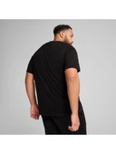 Puma ESS No. 1 Logo Tee Erkek Regular Fit Baskılı Siyah T-Shirt 68253201 - 4