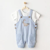 Erkek Bebek Salopet Takım Jumpsuit Set AC25914 - 1